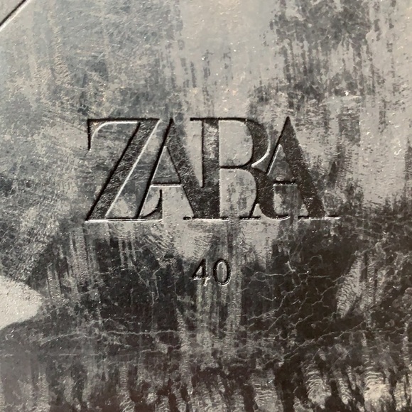 Zara faux leather studded boots - Picture 6 of 8